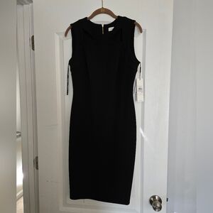 NWT Calvin Klein Black Knee Length Dress